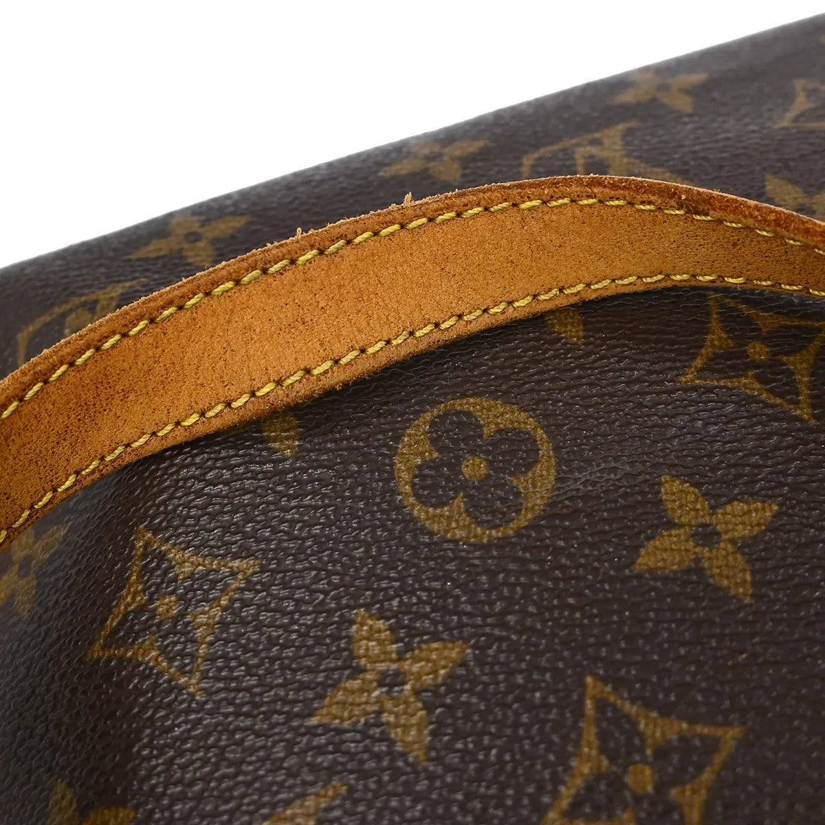 Louis Vuitton Cabas Mezzo Monogram Canvas Brown Canvas Shoulder Bag Bag (Pre-Owned)