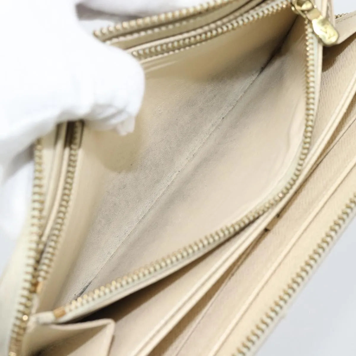 Louis Vuitton Zippy Organizer Damier Ebene Beige Canvas Wallets Accessory (Pre-Owned)