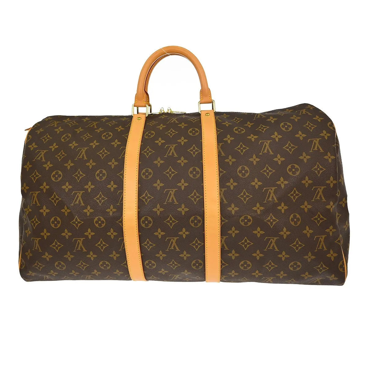 Louis Vuitton Keepall Monogram Canvas Brown Canvas Travel Bag Bag (Pre-Owned)