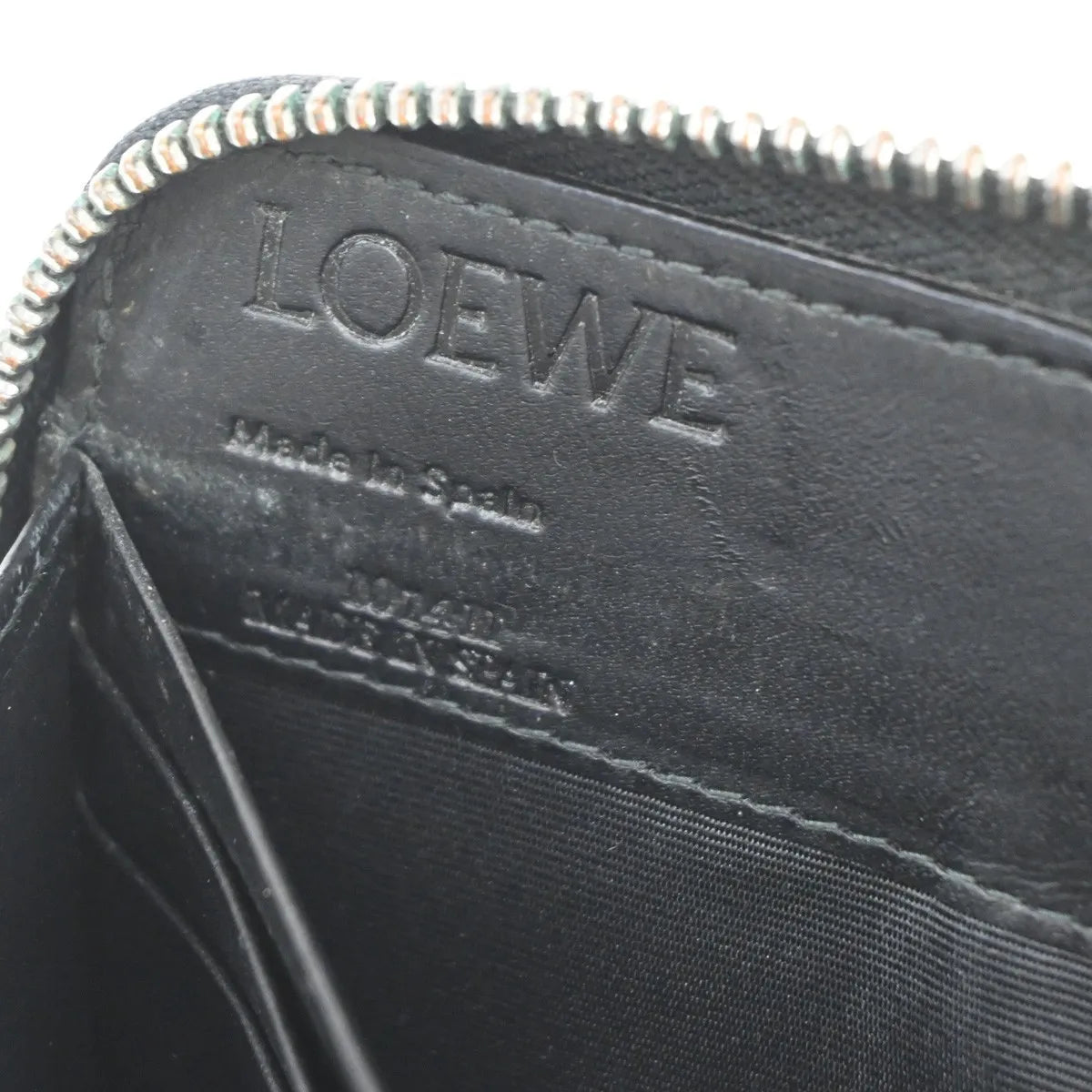 Loewe Anagram Leather Black Leather Wallets Accessory (Pre-Owned)