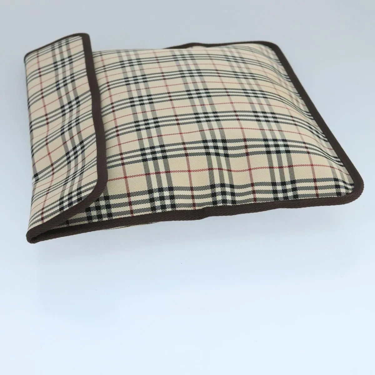 Burberry Nova Check Pochette Canvas Beige Canvas Clutche & Pouche Bag (Pre-Owned)