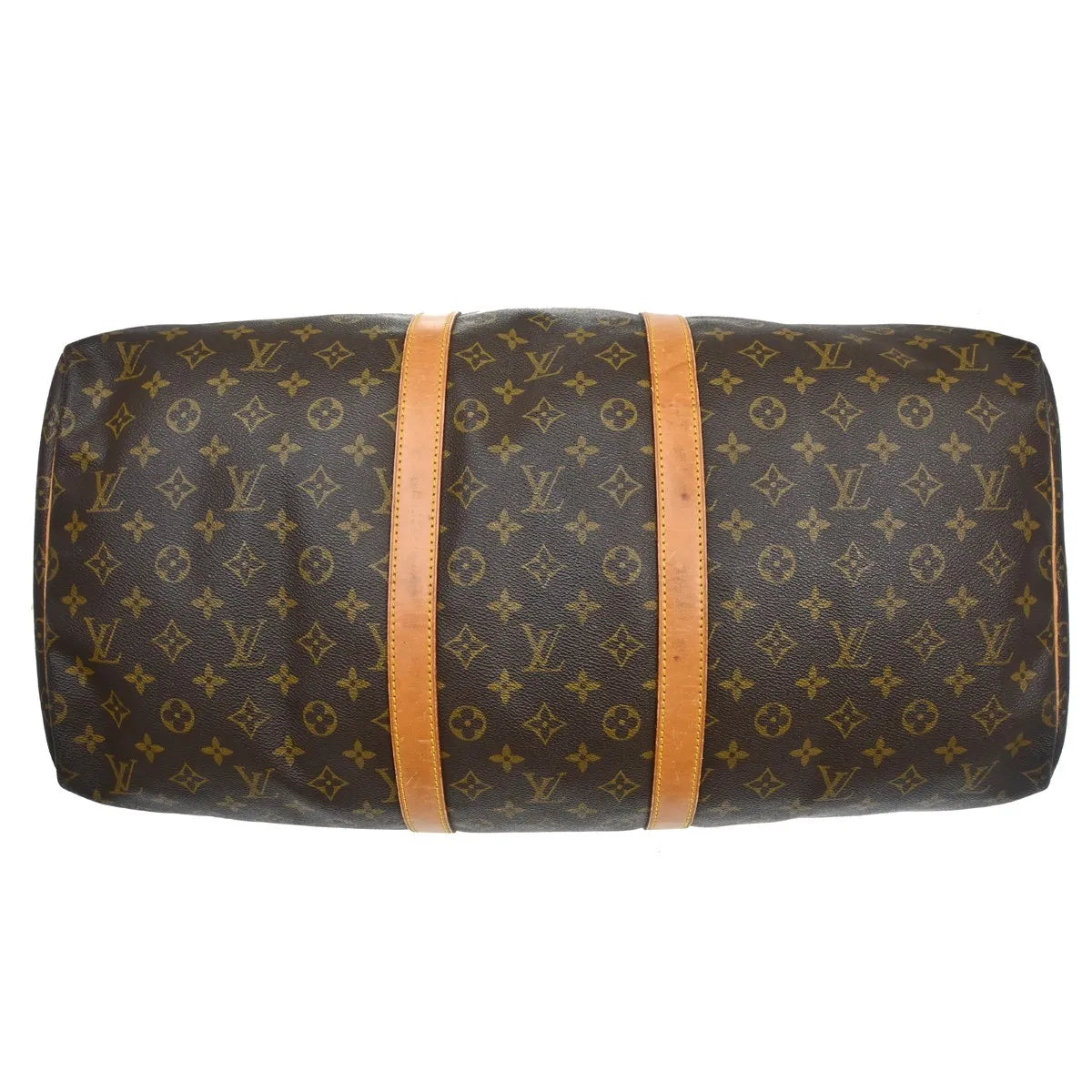 Louis Vuitton Keepall Bag Monogram Canvas Brown Canvas Travel Bag Bag (Pre-Owned)