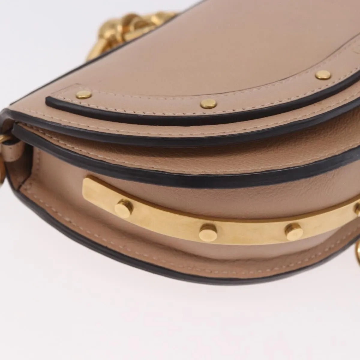 Chloe Nile Minaudière Leather Pink Leather Handbag (Pre-Owned)