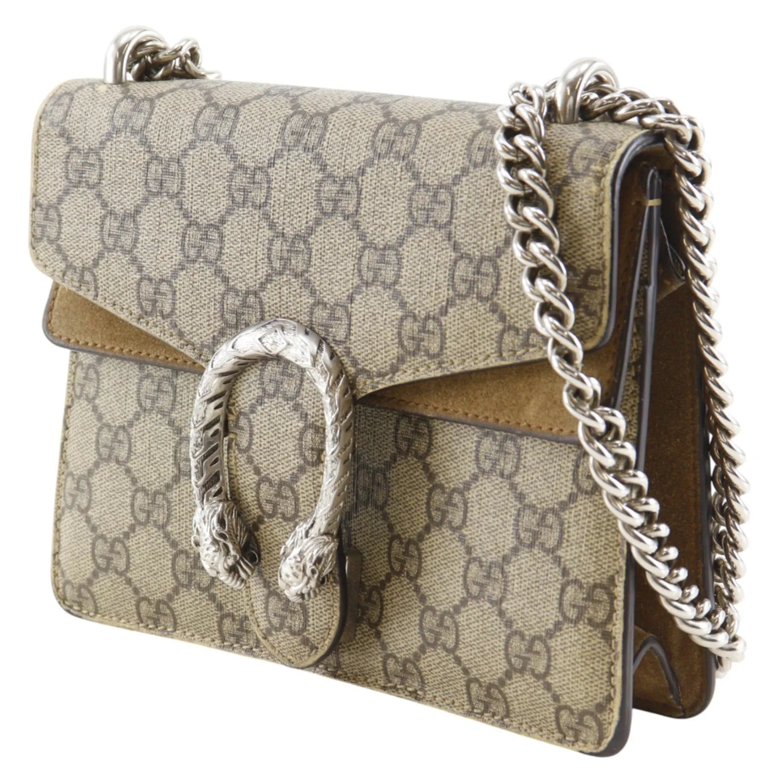 Gucci Dionysus Gg Coated Canvas Brown Canvas Shoulder Bag Bag (Pre-Owned)