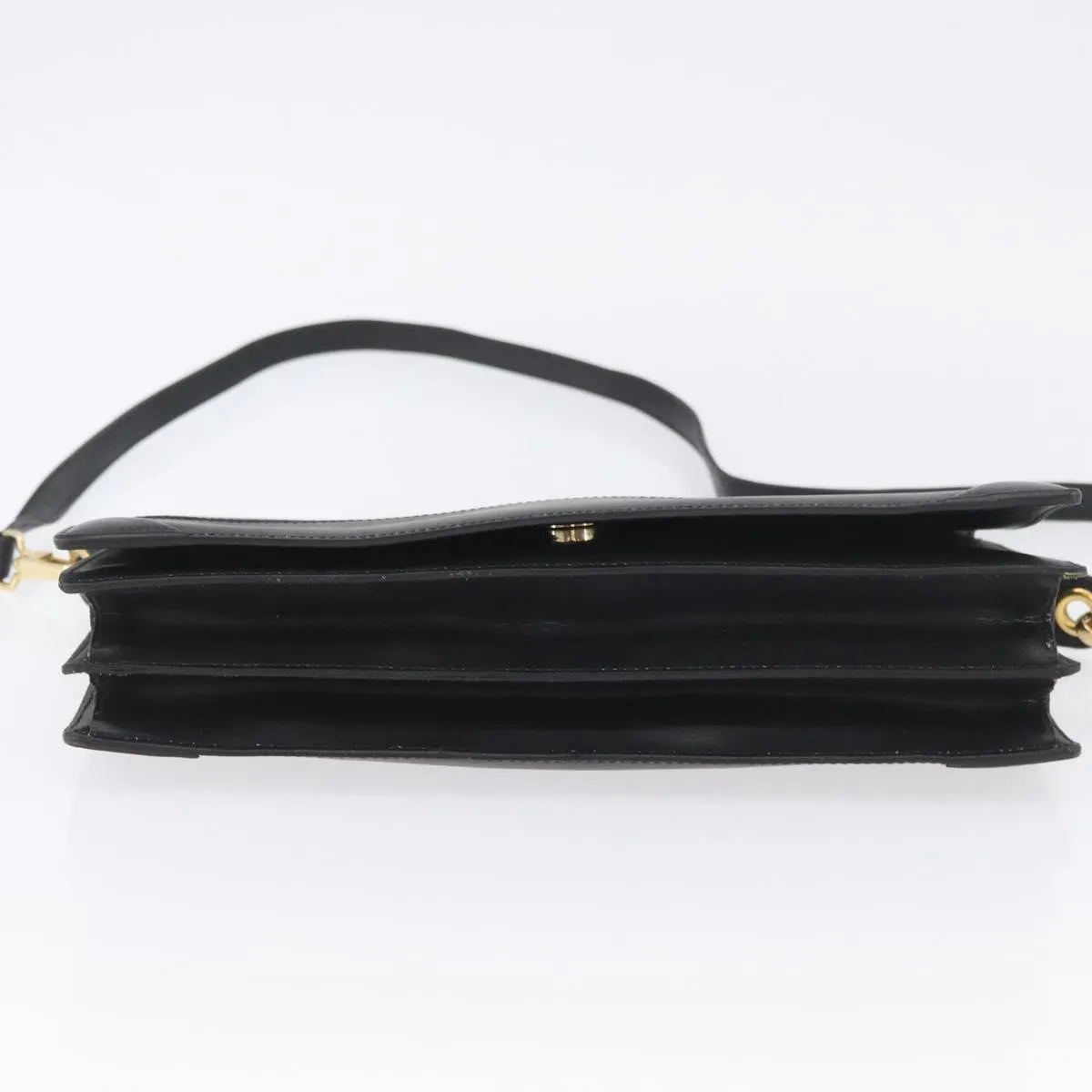 Celine Vintage Leather Black Leather Shoulder Bag Bag (Pre-Owned)