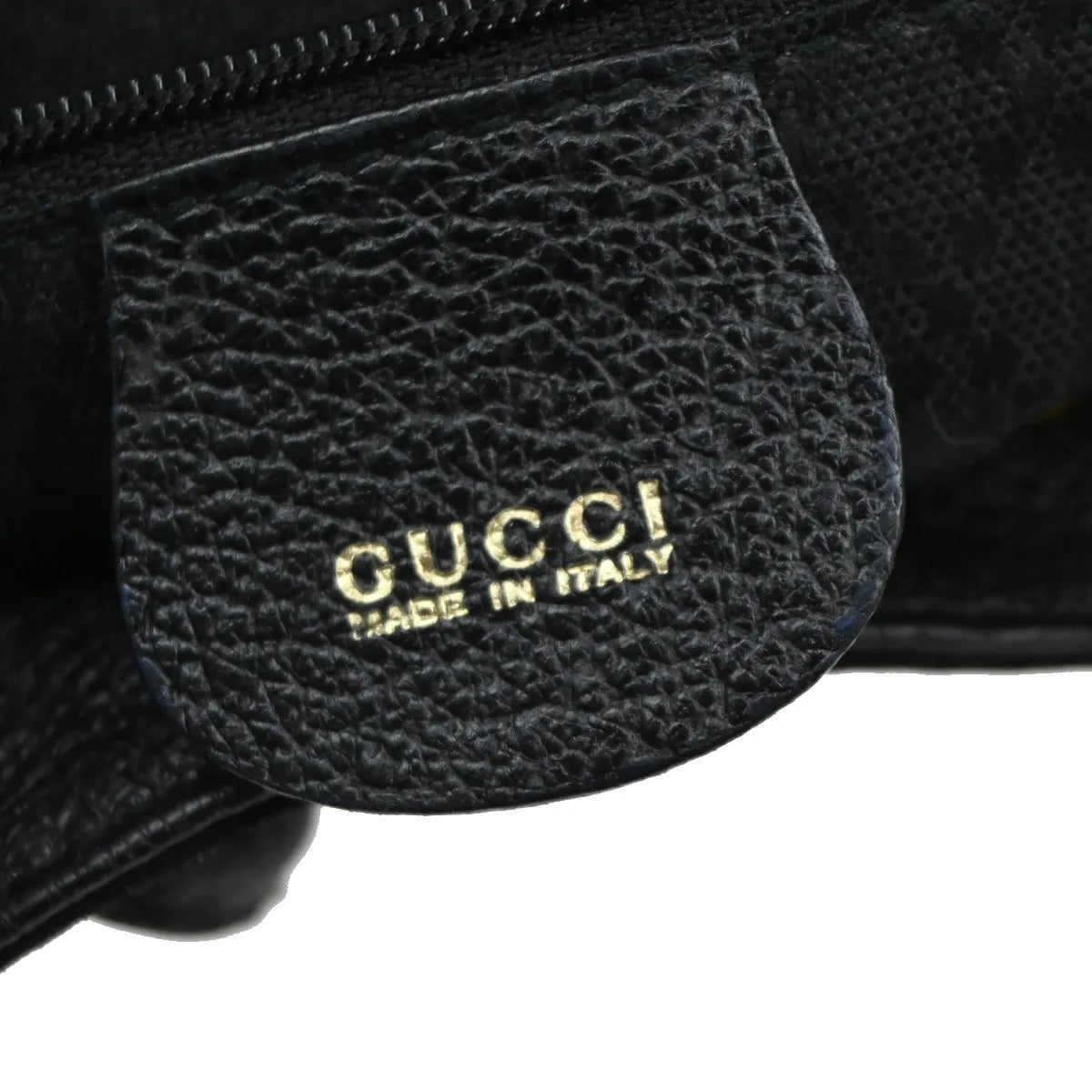 Gucci Vintage Bamboo Suede Black Suede Backpack Bag (Pre-Owned)