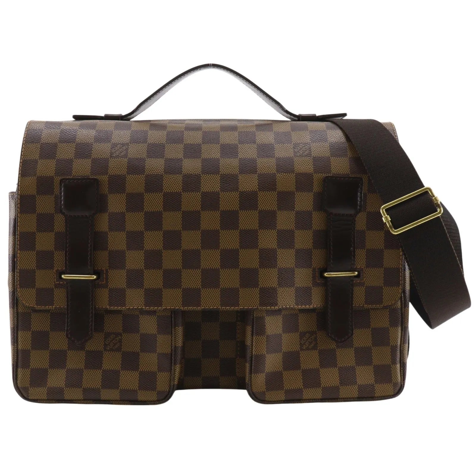 Louis Vuitton Broadway Damier Brown Canvas Shoulder Bag Bag (Pre-Owned)