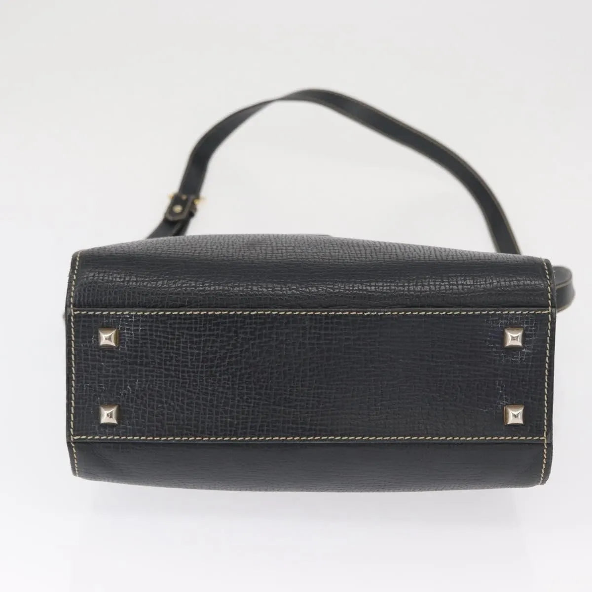 Loewe Vintage Leather Navy Leather Shoulder Bag Bag (Pre-Owned)