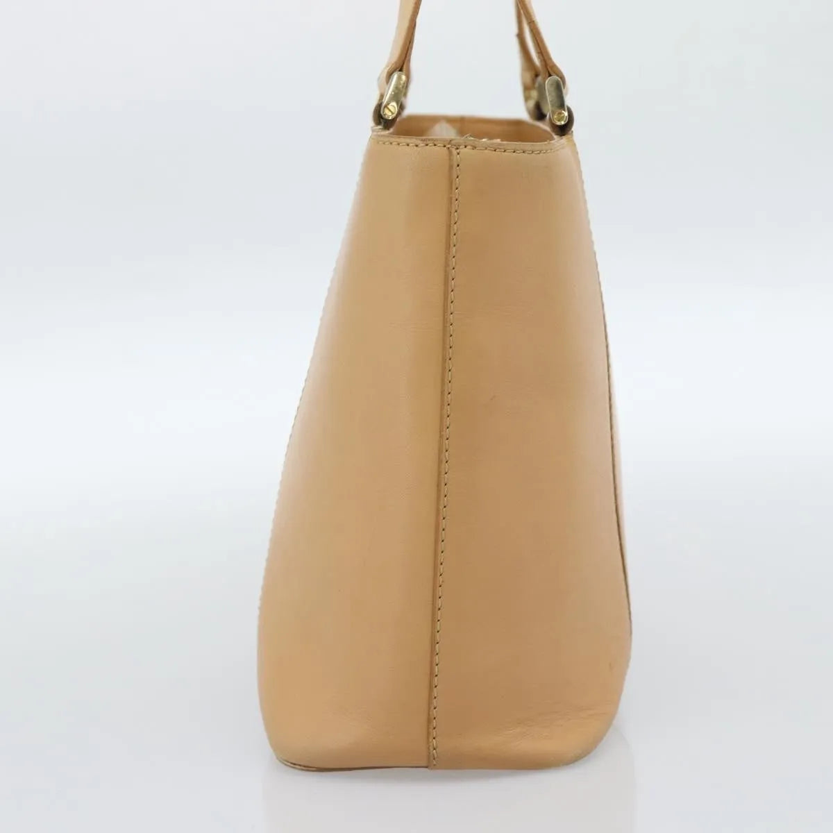 Burberry Vintage Leather Beige Leather Tote Bag Bag (Pre-Owned)