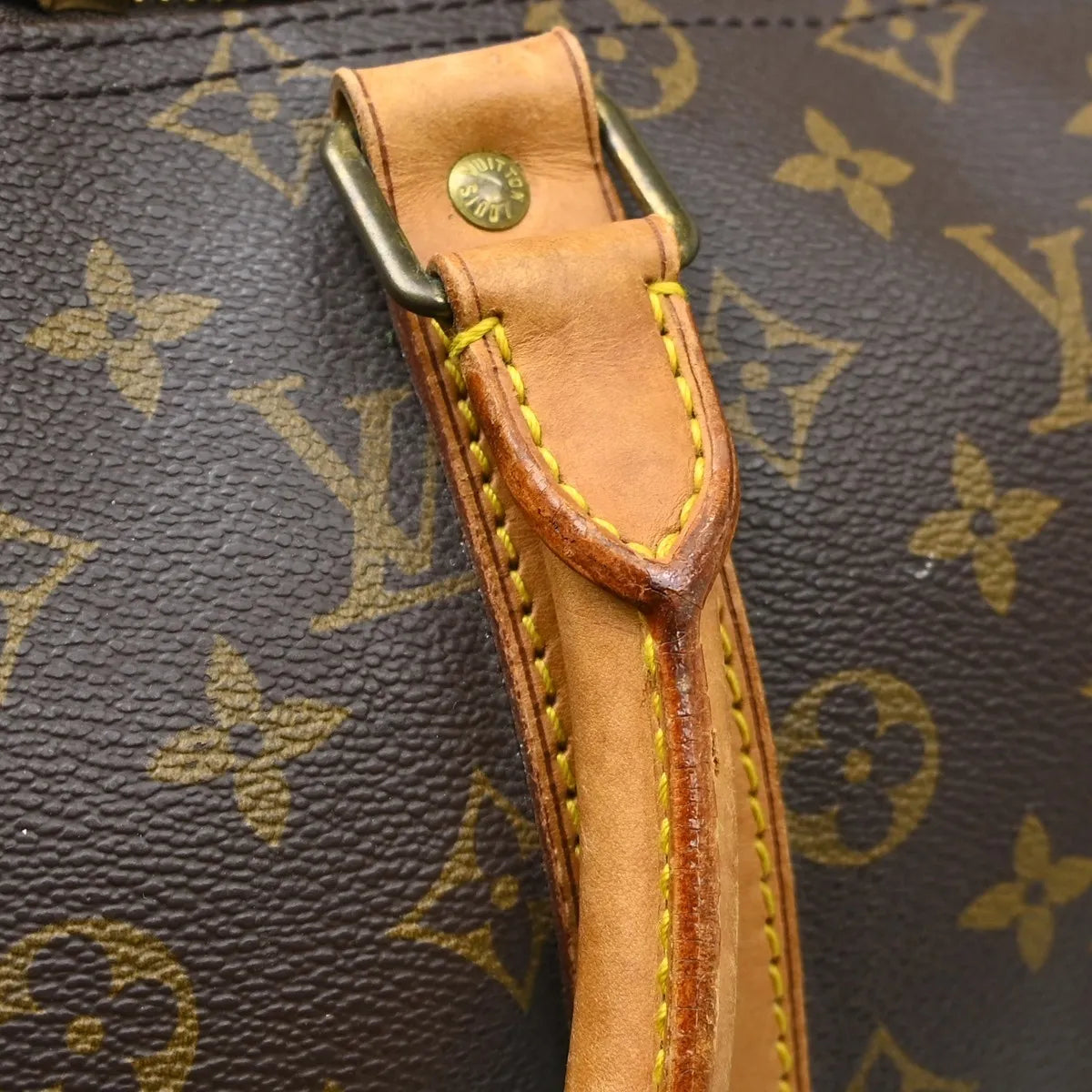 Louis Vuitton Keepall Bag Monogram Canvas Brown Canvas Travel Bag Bag (Pre-Owned)