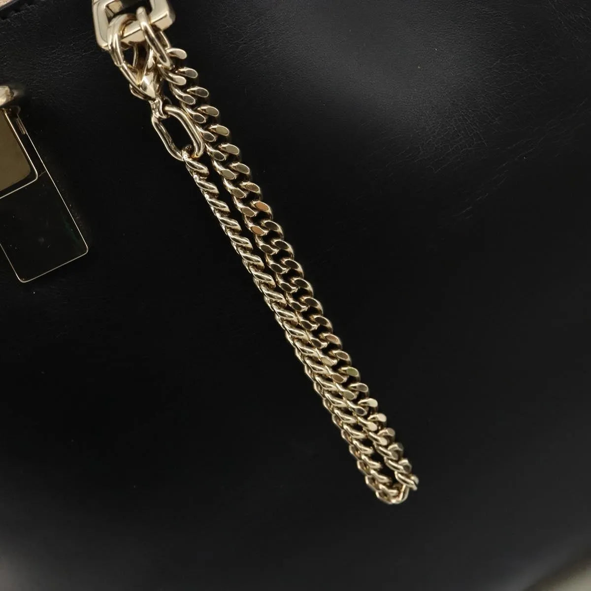Chloe Bicolor Baylee Satchel Leather Black Leather Handbag (Pre-Owned)