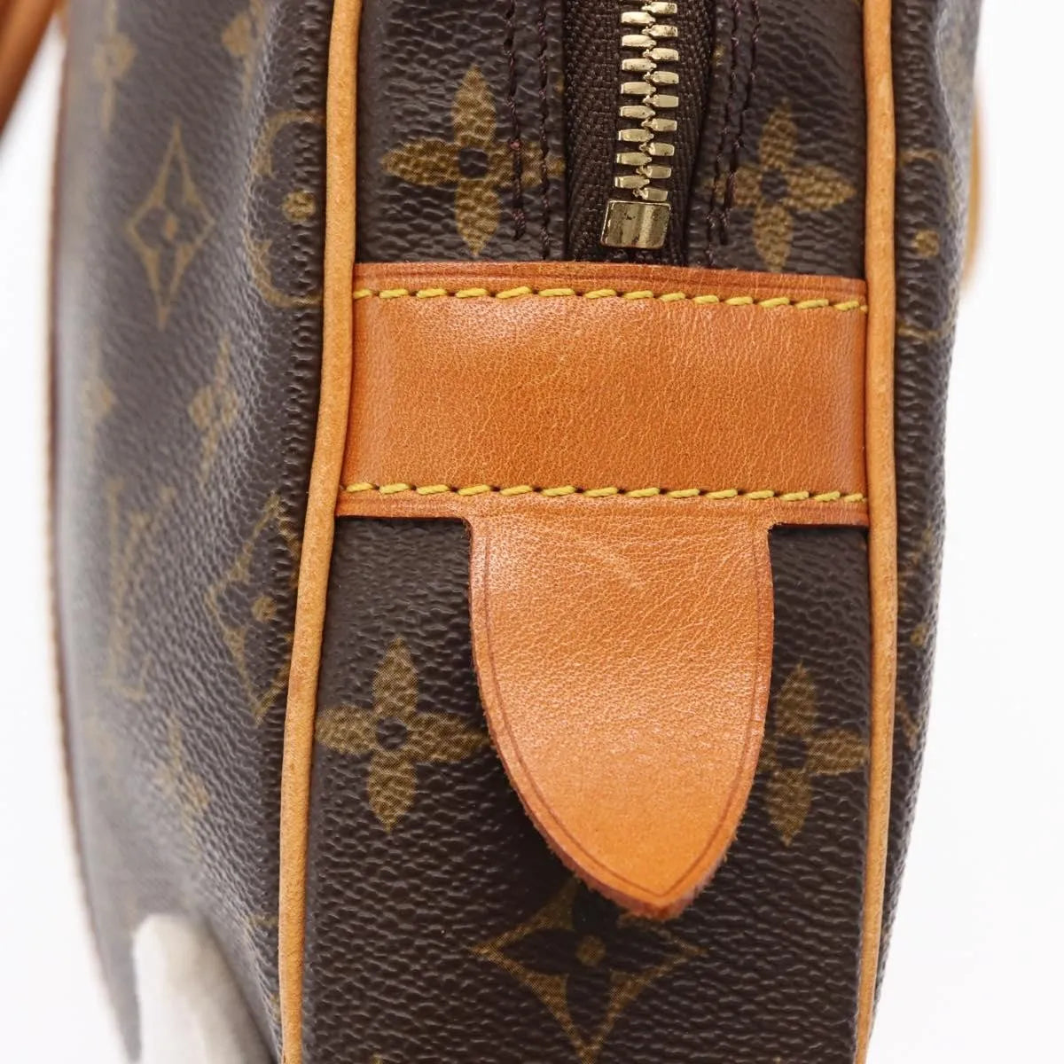 Louis Vuitton Porte Documents Voyage Monogram Canvas Brown Canvas Briefcase Bag (Pre-Owned)