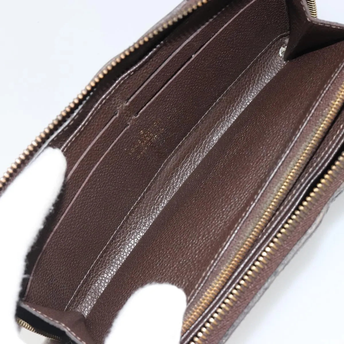 Louis Vuitton Zippy Wallet Nm Leather Empreinte Brown Leather Wallets Accessory (Pre-Owned)