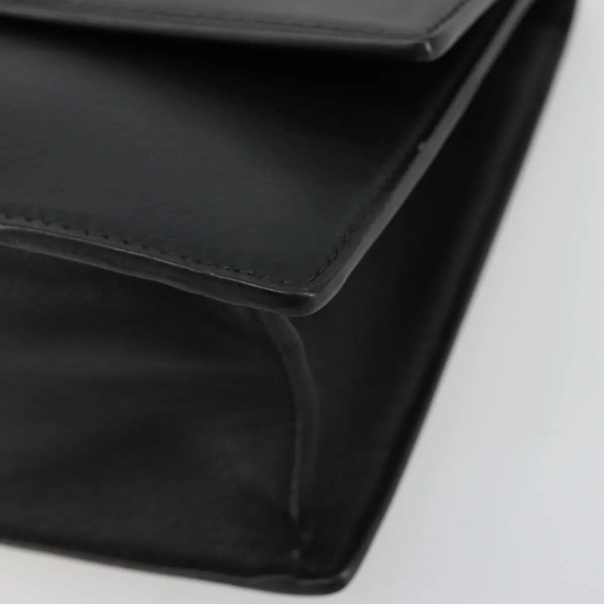 Versace Medusa Flap Chain Leather Black Leather Shoulder Bag Bag (Pre-Owned)