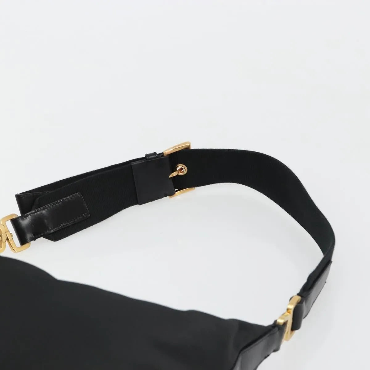 Prada Shoulder Python Black Nylon Shoulder Bag Bag (Pre-Owned)