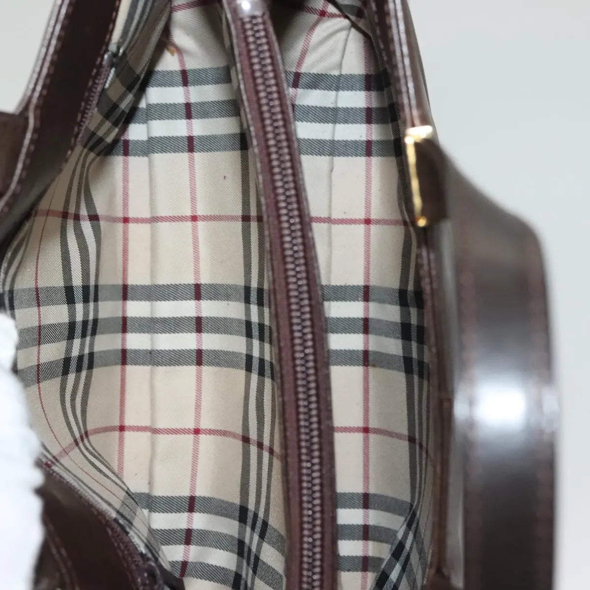 Burberry Vintage Leather Brown Leather Handbag (Pre-Owned)