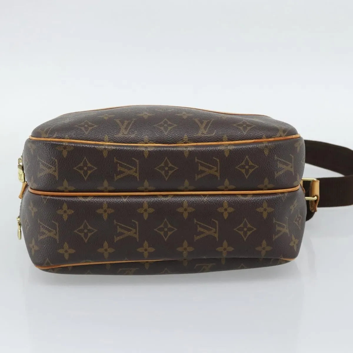 Louis Vuitton Reporter Monogram Brown Canvas Shoulder Bag Bag (Pre-Owned)