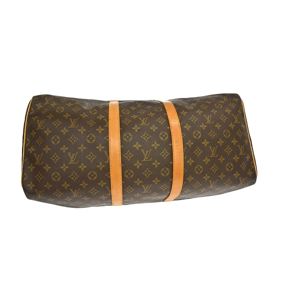 Louis Vuitton Keepall Bag Monogram Canvas Brown Canvas Travel Bag Bag (Pre-Owned)