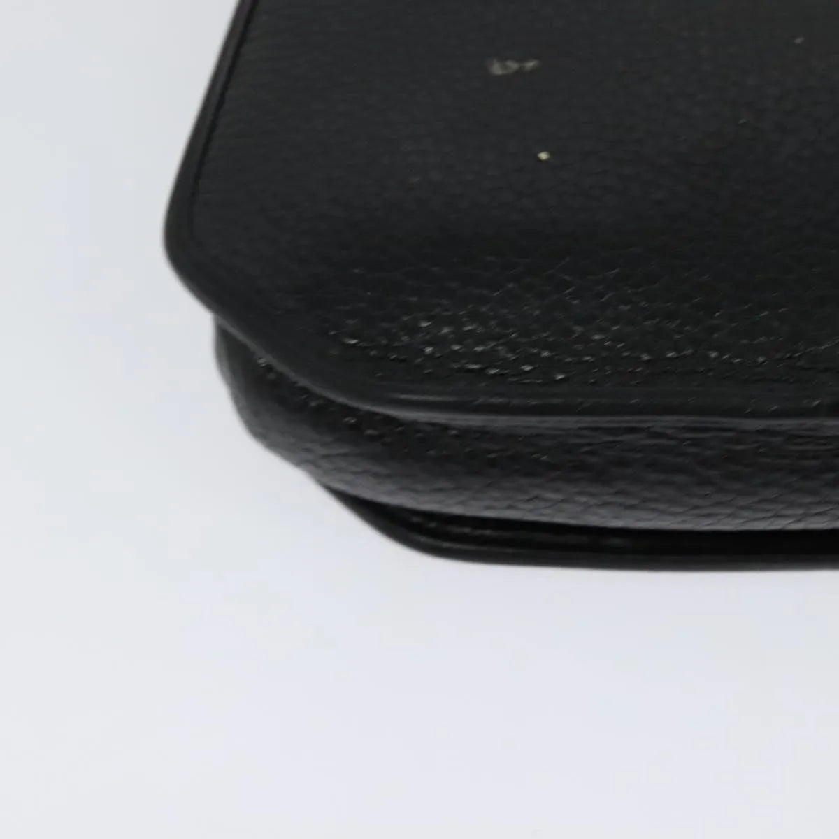 Christian Dior Vintage Cd Flap Leather Black Leather Shoulder Bag Bag (Pre-Owned)