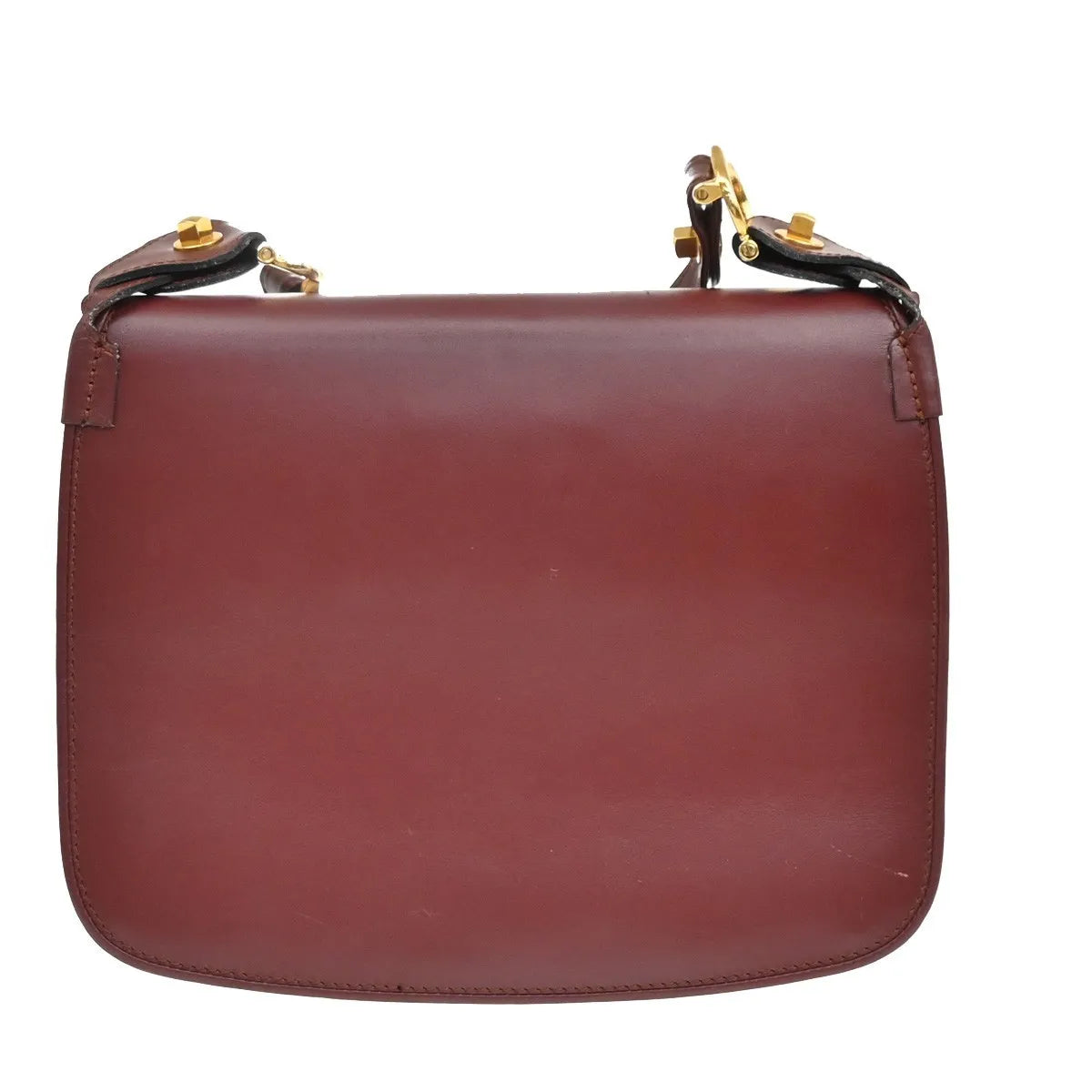 Cartier Must De Cartier Leather Red Leather Shoulder Bag Bag (Pre-Owned)