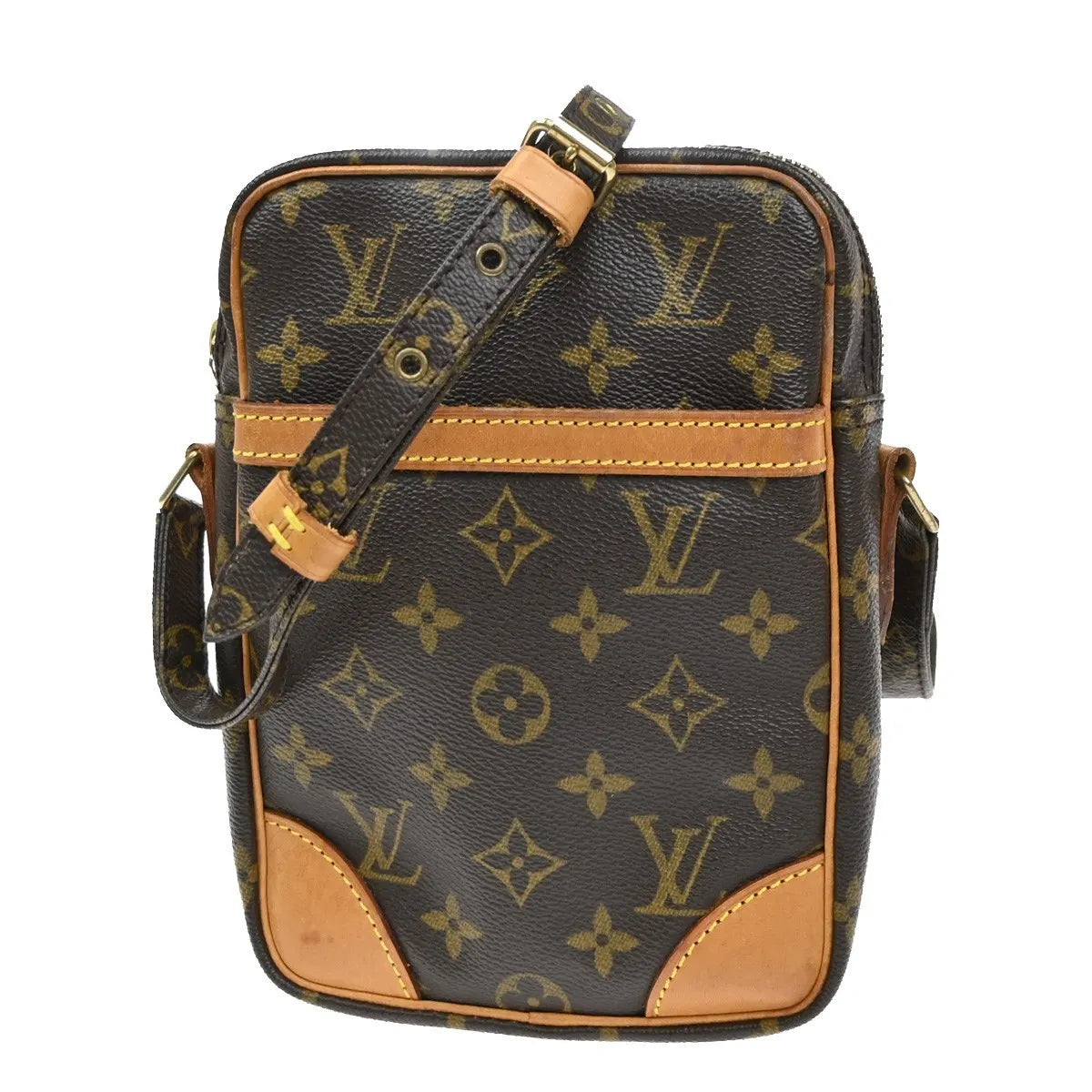 Louis Vuitton Danube Monogram Canvas Brown Canvas Shoulder Bag Bag (Pre-Owned)