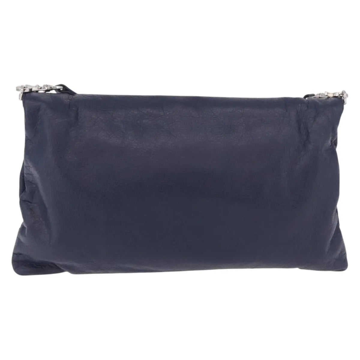 Balenciaga Classic Studs Envelope Strap Clutch Leather Navy Leather Clutche & Pouche Bag (Pre-Owned)