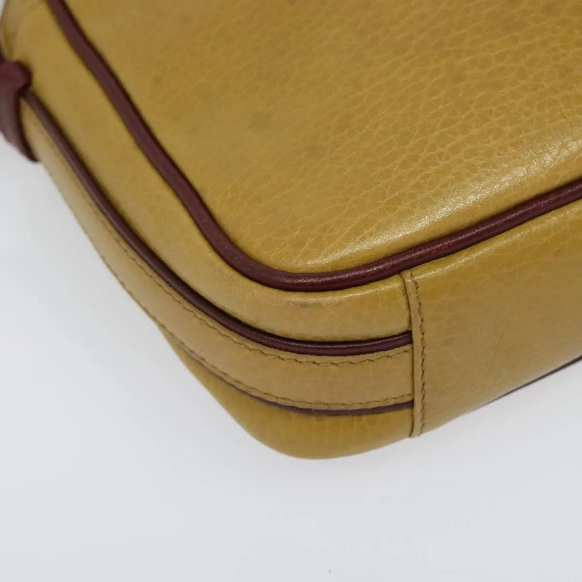 Cartier Tasseled Must De Cartier Leather Beige Leather Shoulder Bag Bag (Pre-Owned)