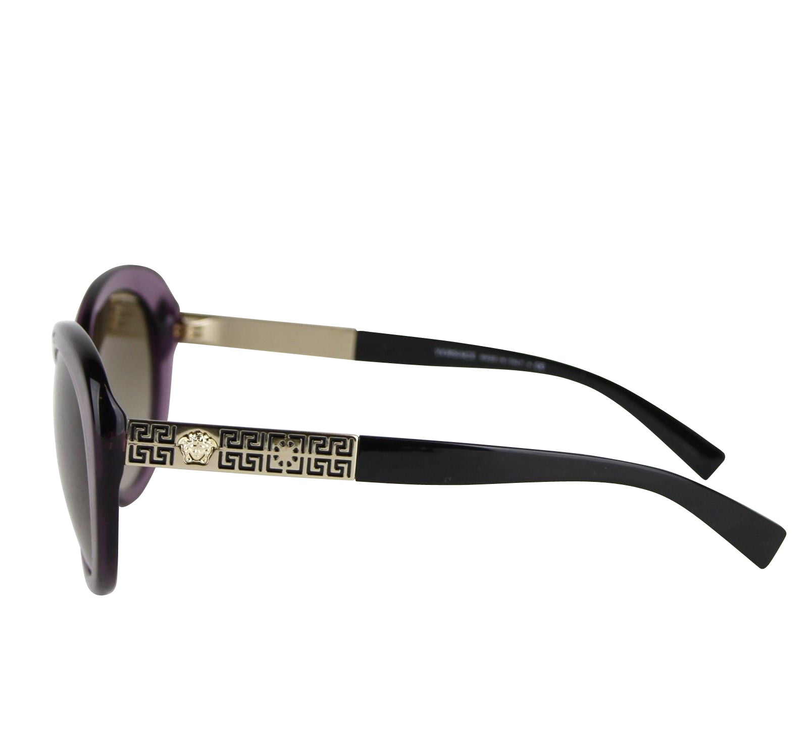 Versace Gradient Transparent Violet Metal Sunglasses