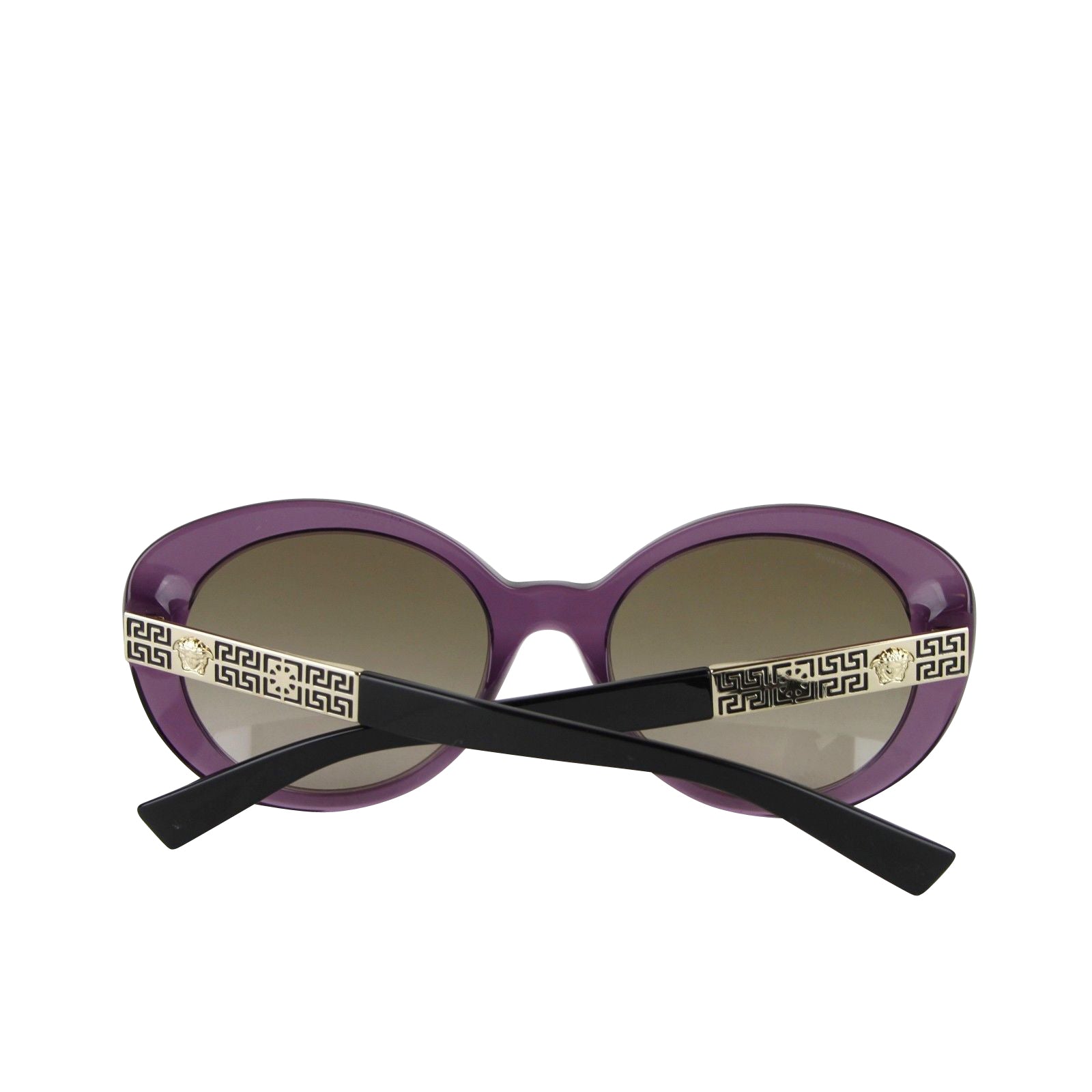 Versace Gradient Transparent Violet Metal Sunglasses