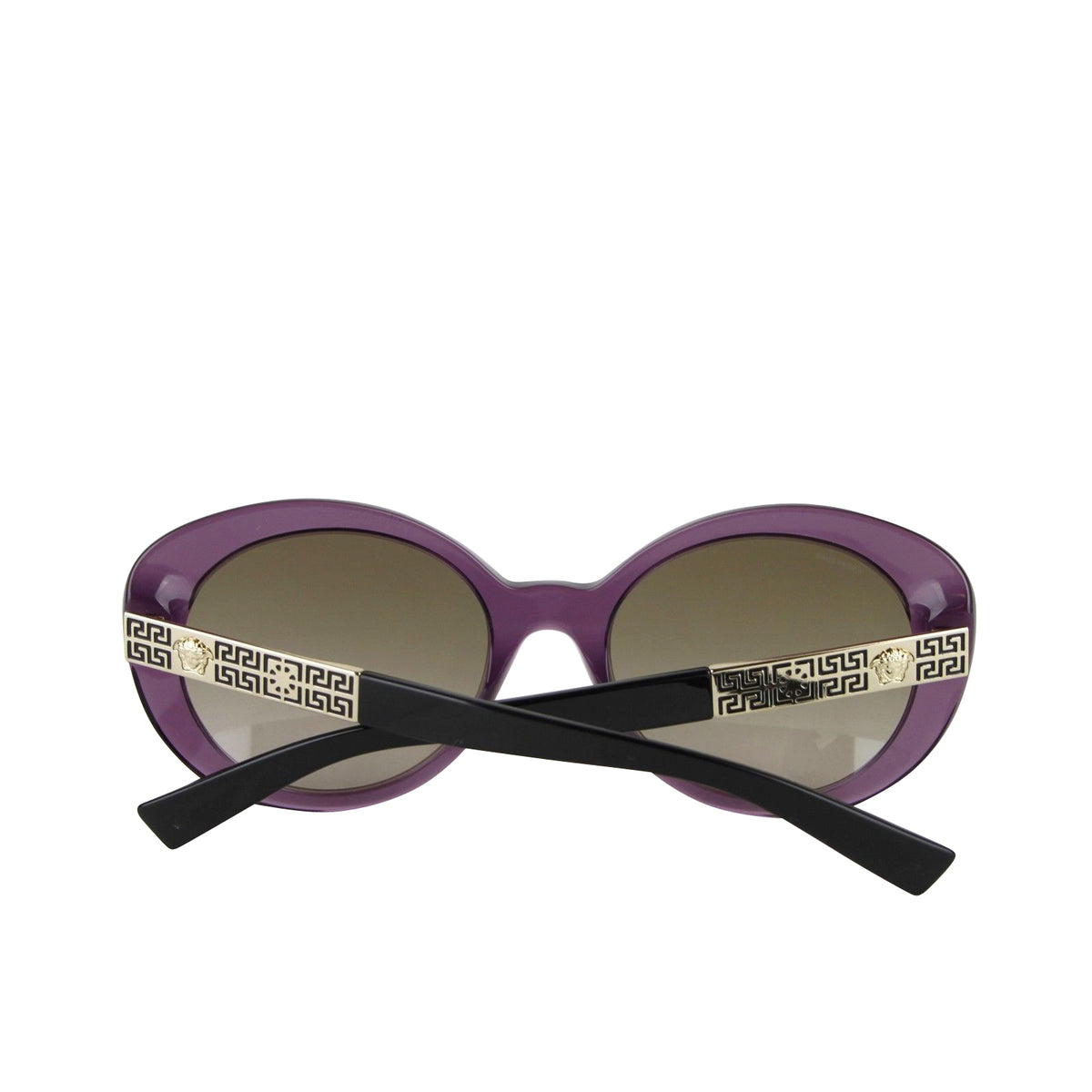 Versace Gradient Transparent Violet Metal Sunglasses