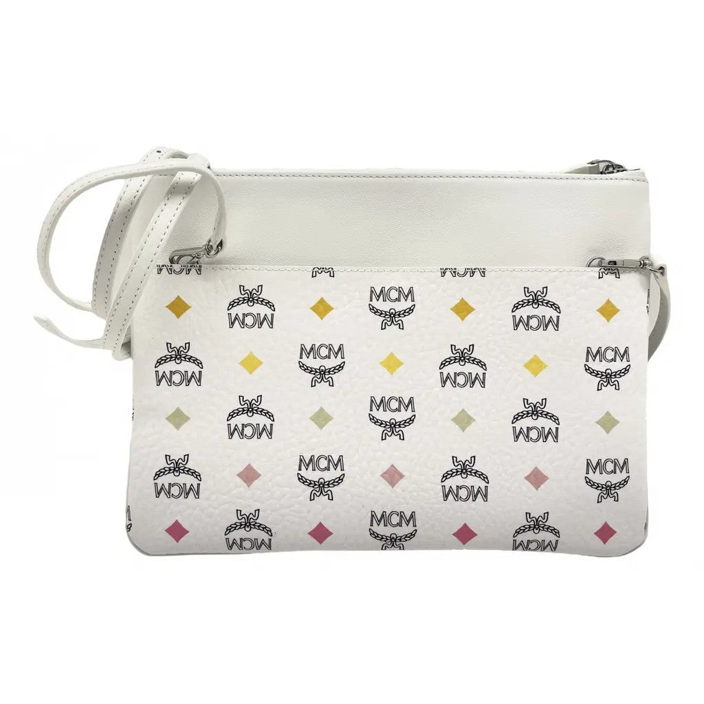 MCM White Rainbow Visetos Coated Canvas Crossbody Bag