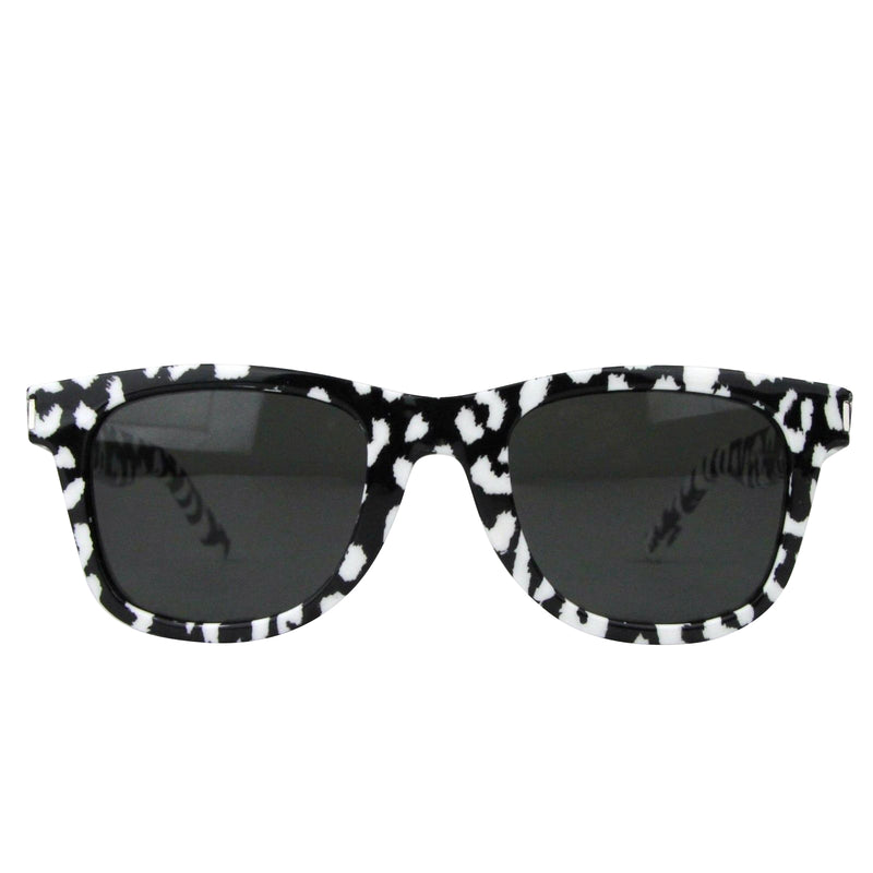 Saint Laurent Unisex White / Black Cheetah Print Sunglasses SL 51 Prints 447676 1098