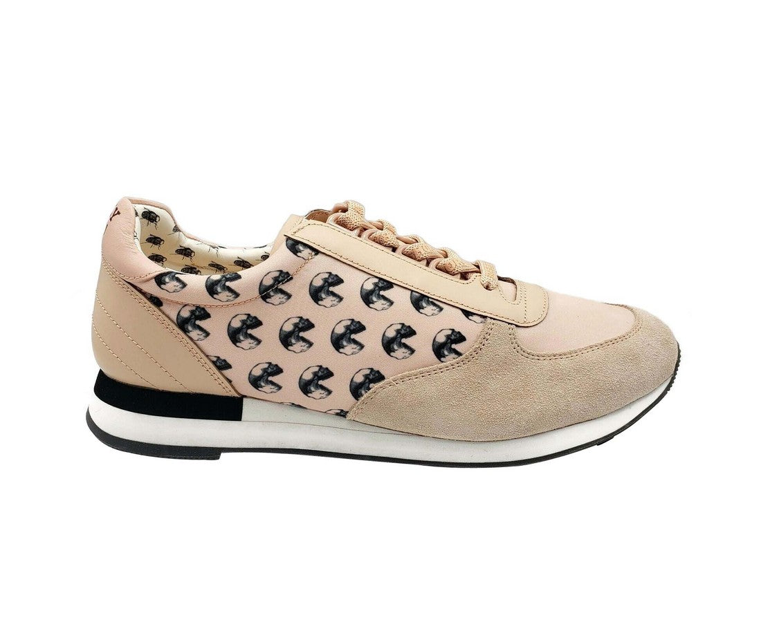 Bally Men's Pink Gavino Consumers Nylon / Leather / Suede Lace up Sneaker