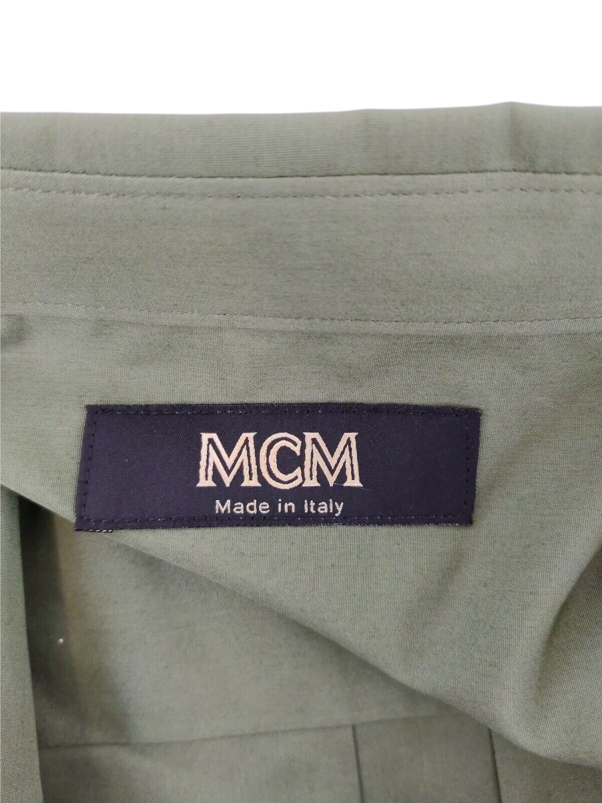MCM Men's Winter Moss Green Cotton Button Down Dress MHH9ARA39G8 (IT 48 / US 38)
