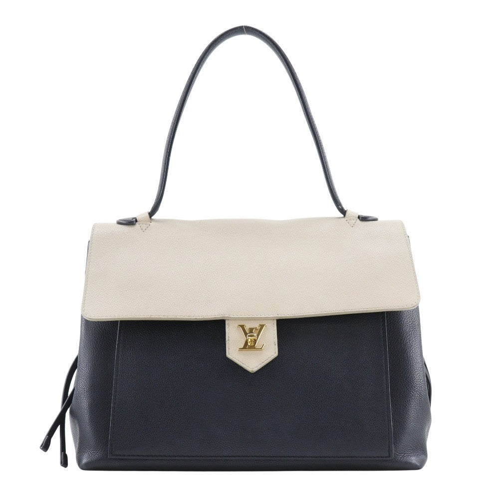 Louis Vuitton Lockme Leather Black Leather Handbag (Pre-Owned)