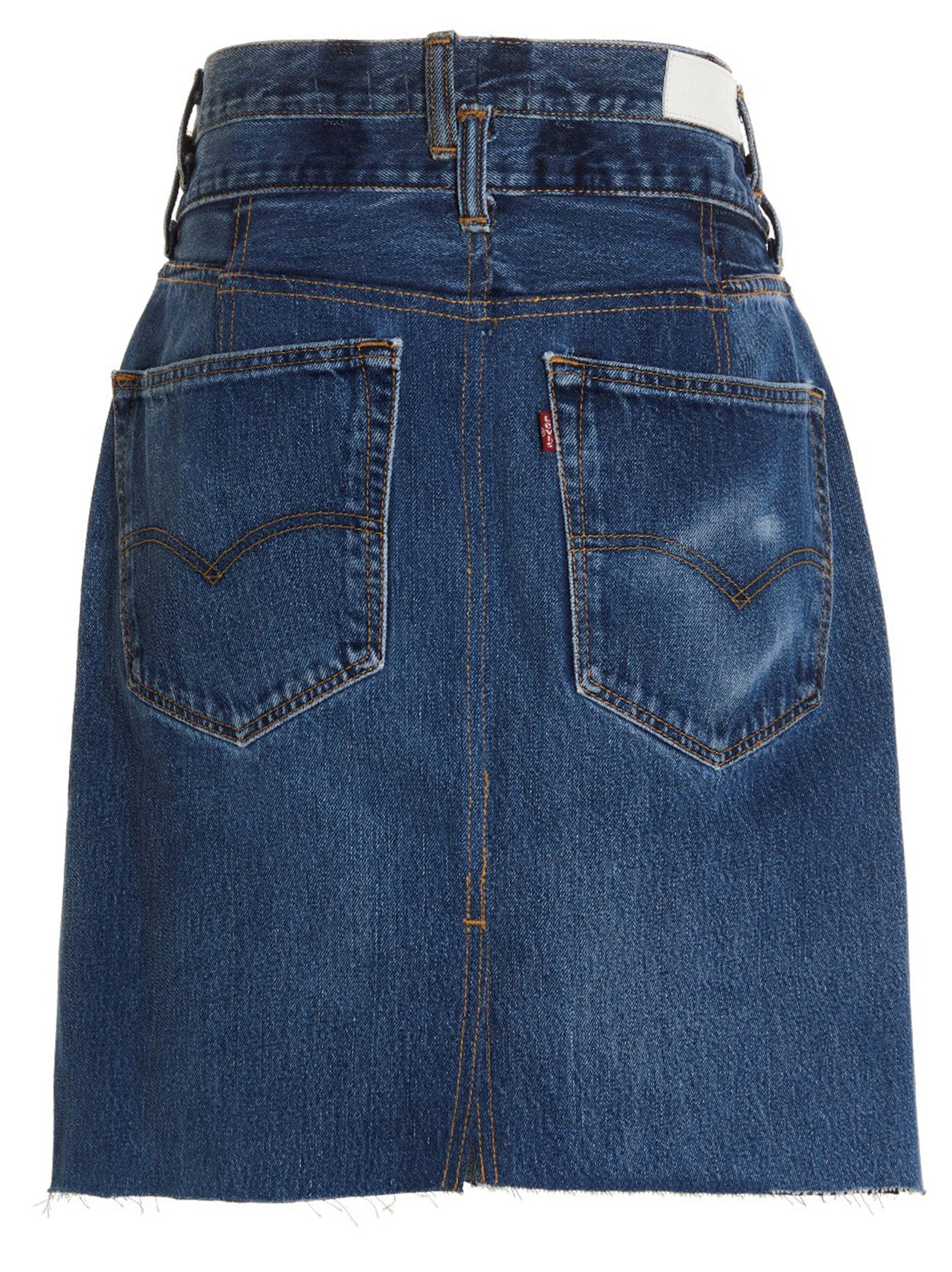 Re/Done Women's Double Waisted Pencil Re Done X Levis Skirt