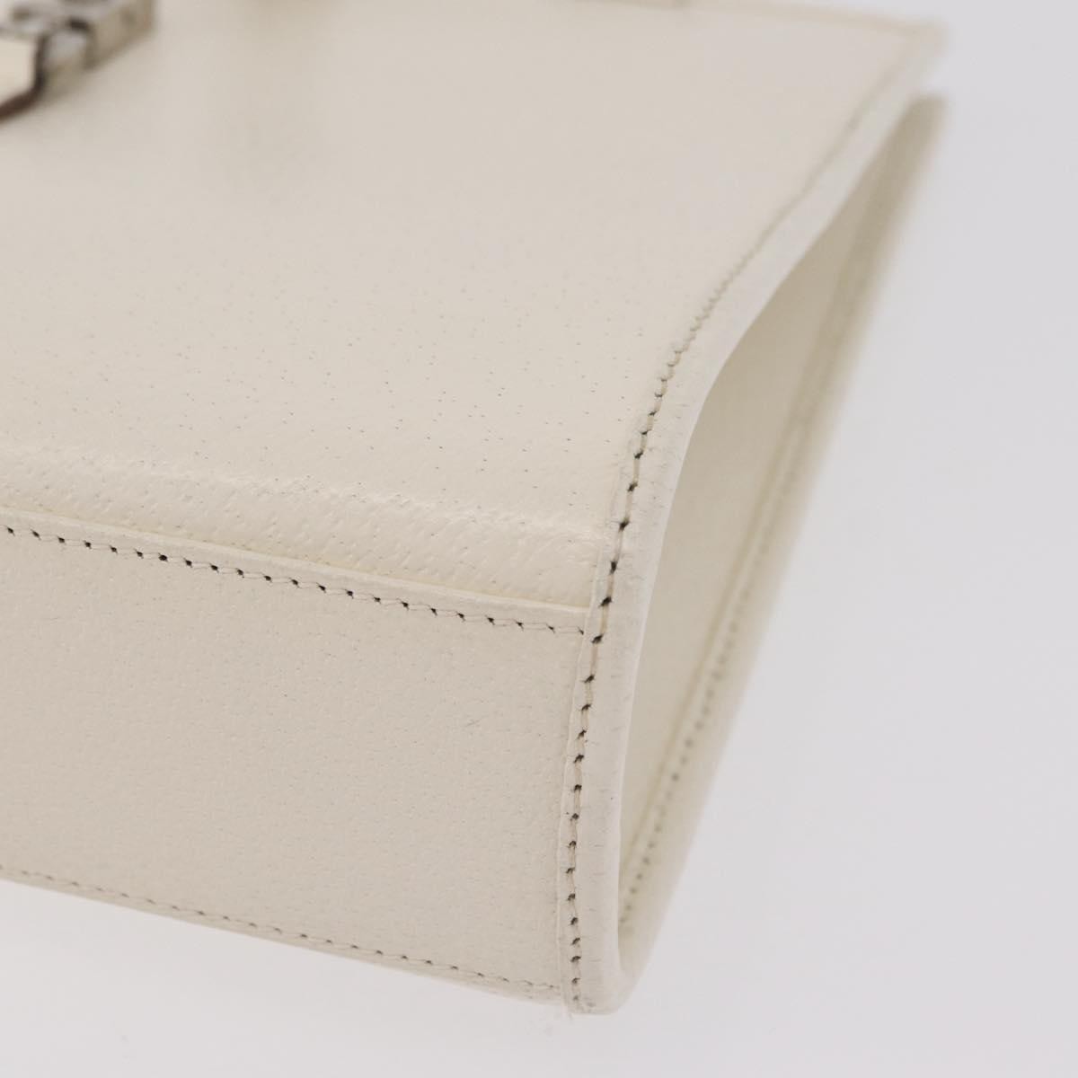 Gucci Jackie Soft Leather White Leather Tote Bag Bag (Pre-Owned)