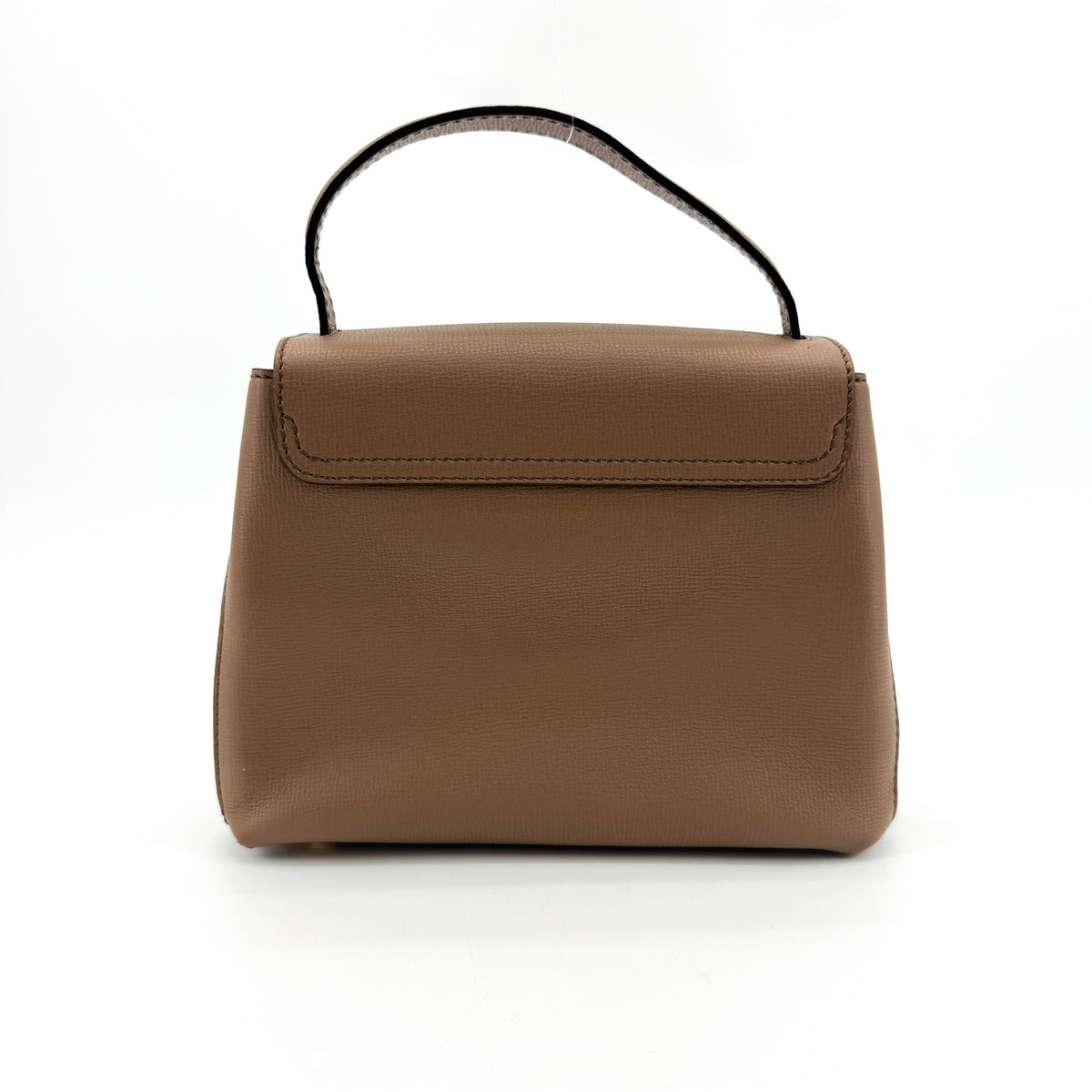 Burberry Camberley Top Handle Leather Brown Leather Handbag (Pre-Owned)