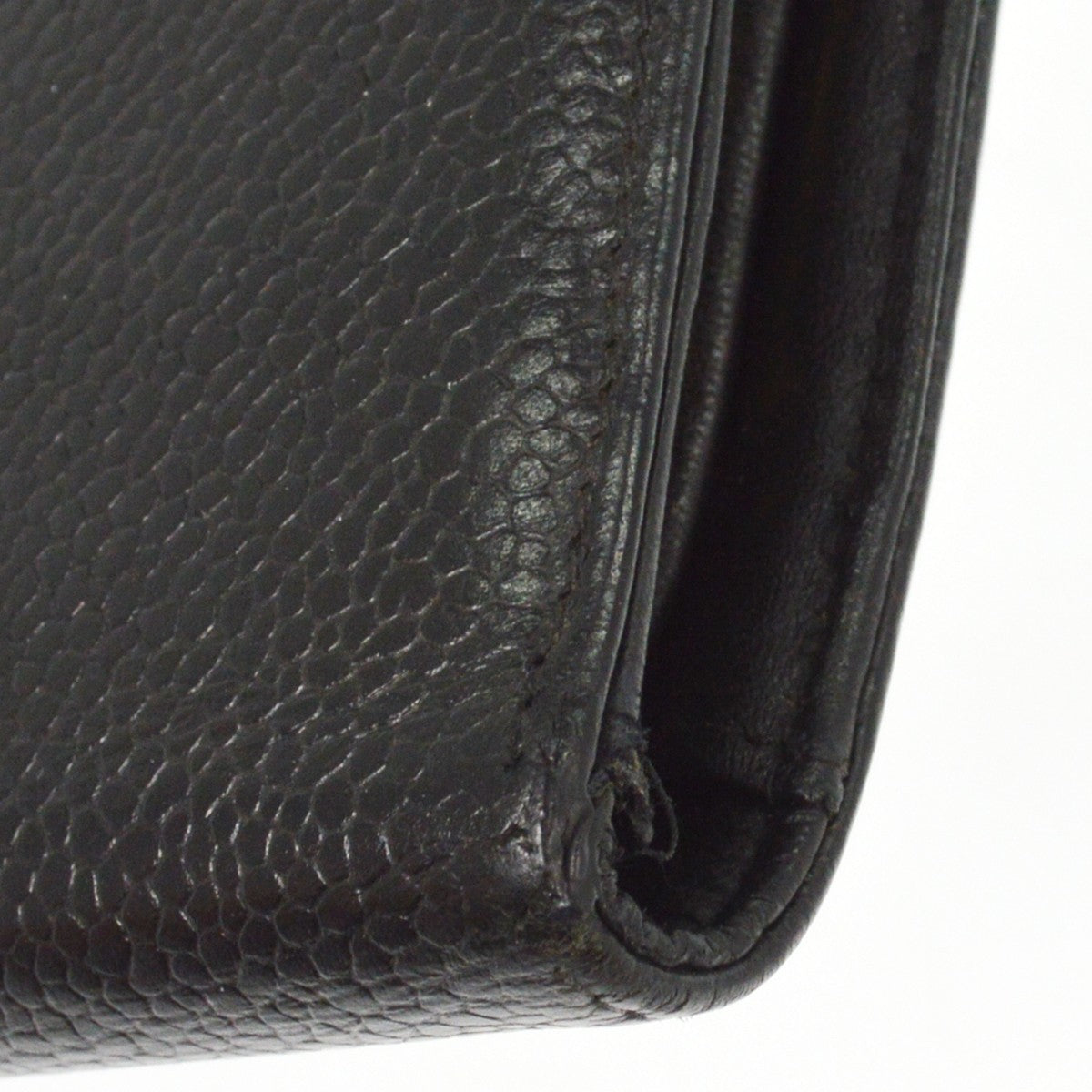 Chanel Timeless Cc French Caviar Black Leather Wallets Accessory (Pre-Owned)