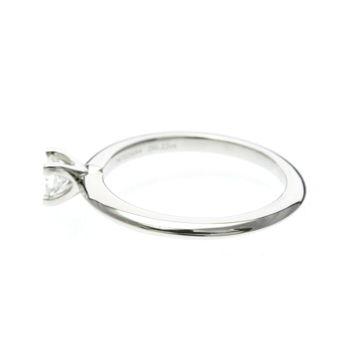 Cartier Solitaire 1895 Platinum With Rbc Diamond Silver Platinum Ring Jewelry (Pre-Owned)