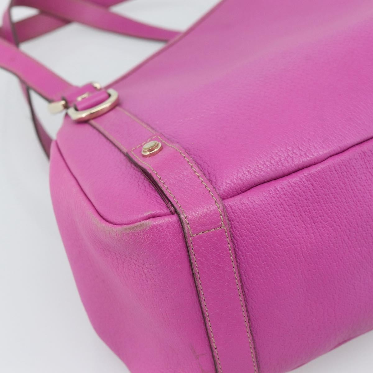 Gucci Abbey Leather Pink Leather Shoulder Bag Bag (Pre-Owned)