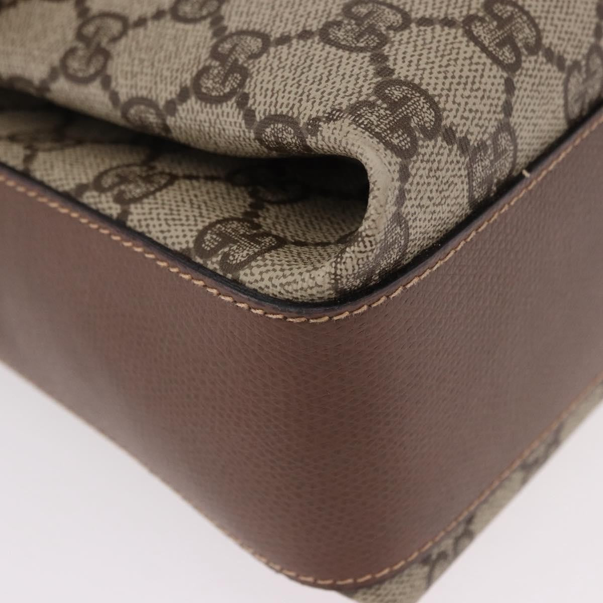 Gucci Shoulder Canvas Beige Canvas Shoulder Bag Bag (Pre-Owned)