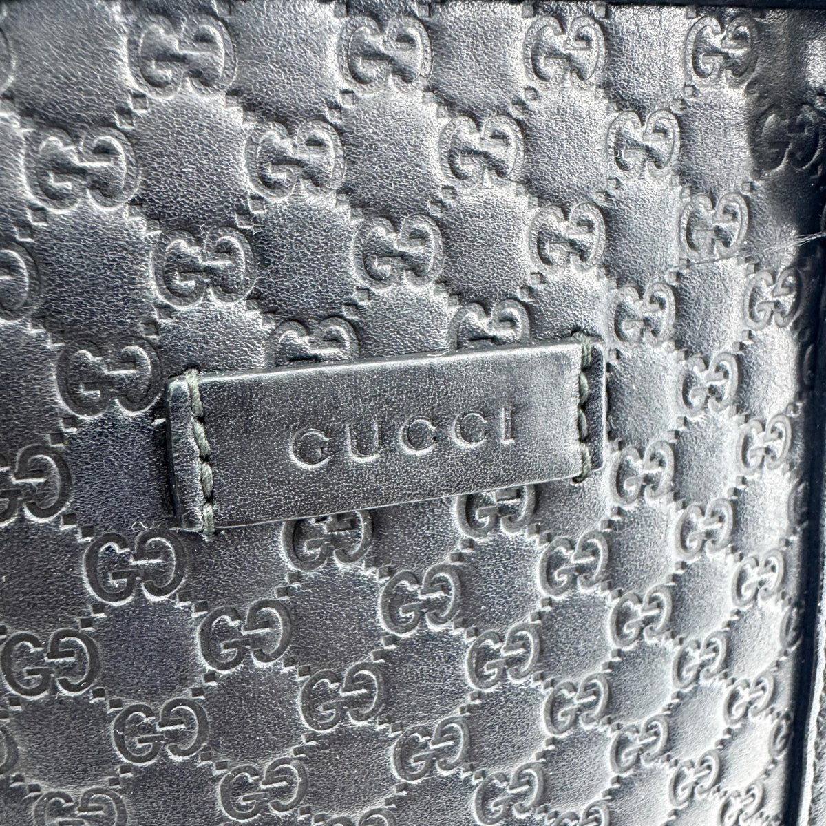 Gucci Convertible Dome Satchel Microguccissima Leather Black Leather Handbag (Pre-Owned)