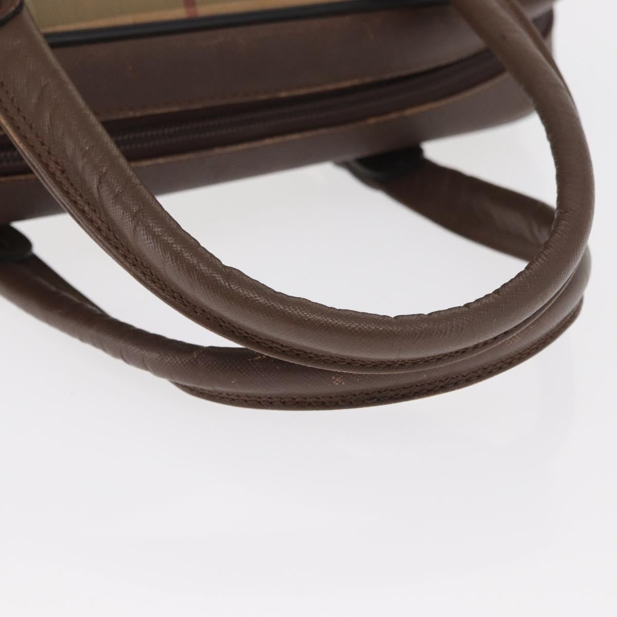 Burberry Nova Canvas Khaki Canvas Handbag (Pre-Owned)