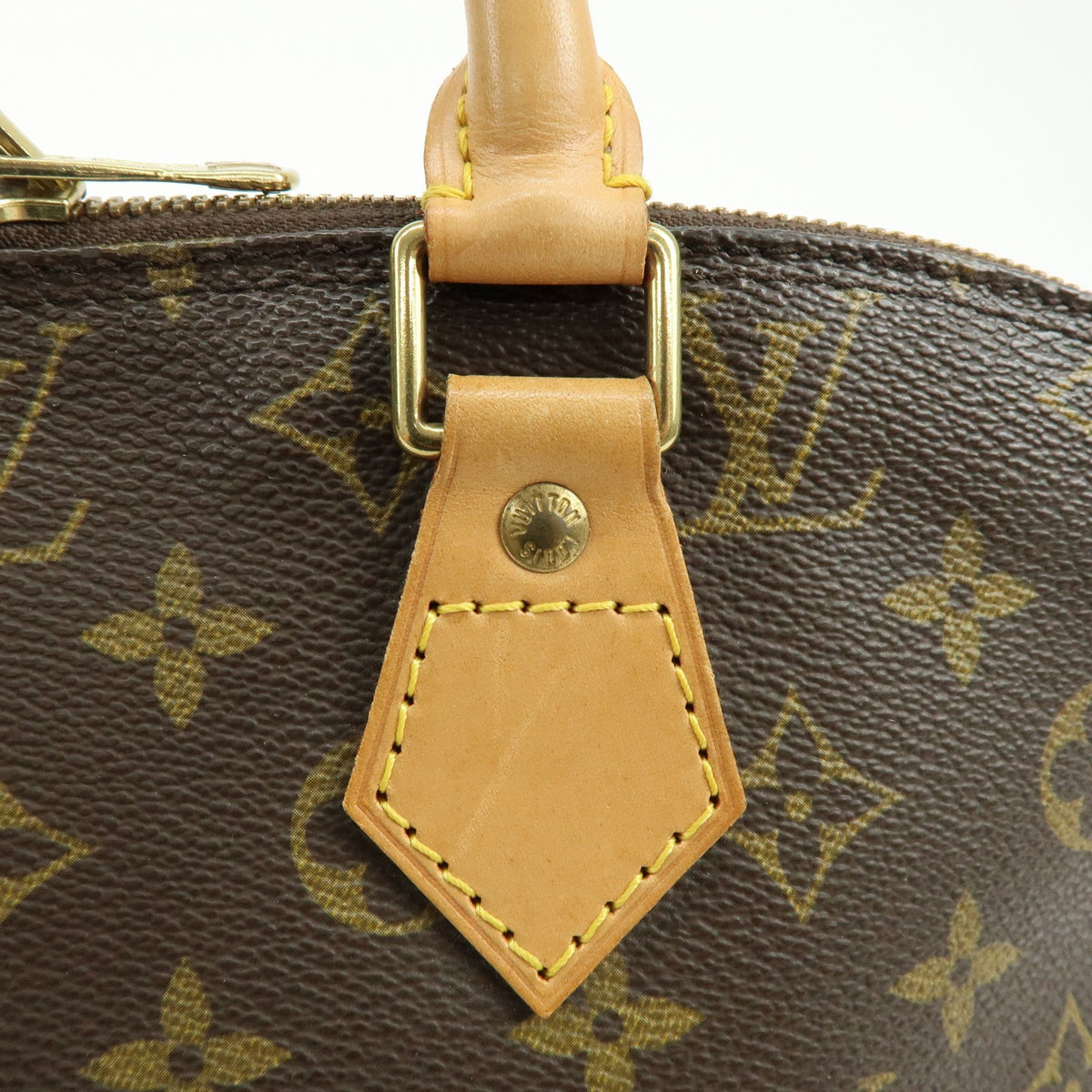 Louis Vuitton Alma Monogram Canvas Brown Canvas Handbag (Pre-Owned)