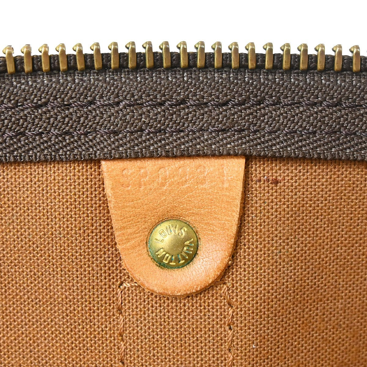 Louis Vuitton Keepall Monogram Brown Canvas Travel Bag Bag (Pre-Owned)