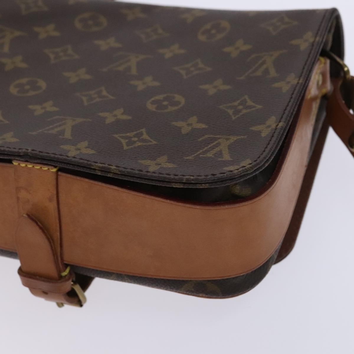 Louis Vuitton Cartouchiere Monogram Canvas Brown Canvas Shoulder Bag Bag (Pre-Owned)