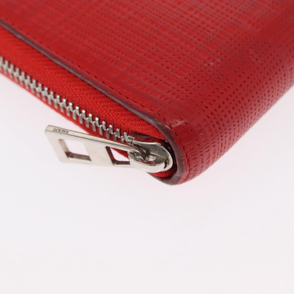 Loewe Anagram Leather Red Leather Wallets Accessory (Pre-Owned)
