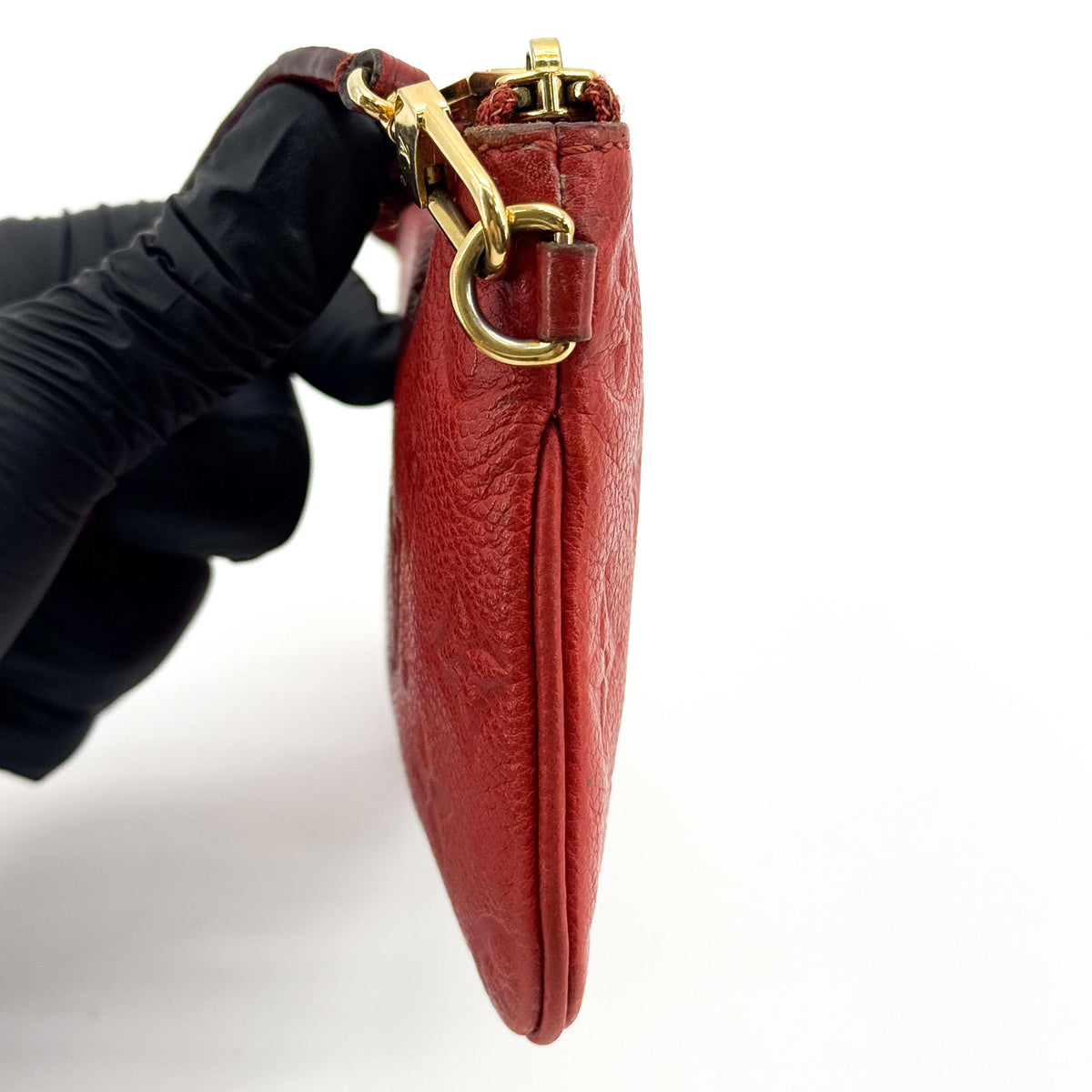 Louis Vuitton Multi Pochette Accessoires Pouch Monogram Empreinte Giant Red Leather Clutche & Pouche Bag (Pre-Owned)