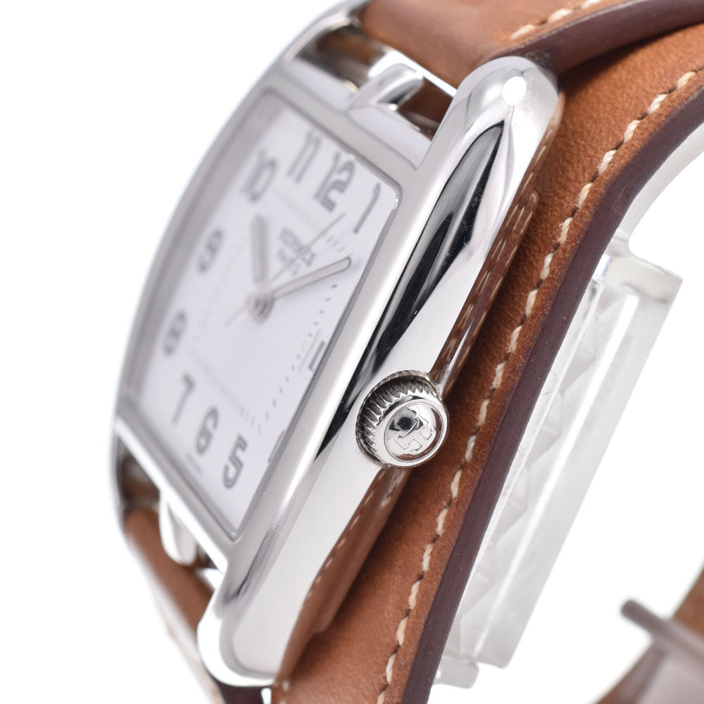 Hermes Cape Cod Quartz Stainless Steel And Leather Watch (Pre-Owned)